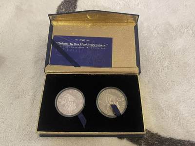 ❤️【币观天下】❤️ 第342期钱币秒杀拍卖场- 2026.2.4秒杀专场 长期征集拍品  - 新加坡2003年医疗健康2合1纪念精制套装 一银一镍 实际发行量641套 