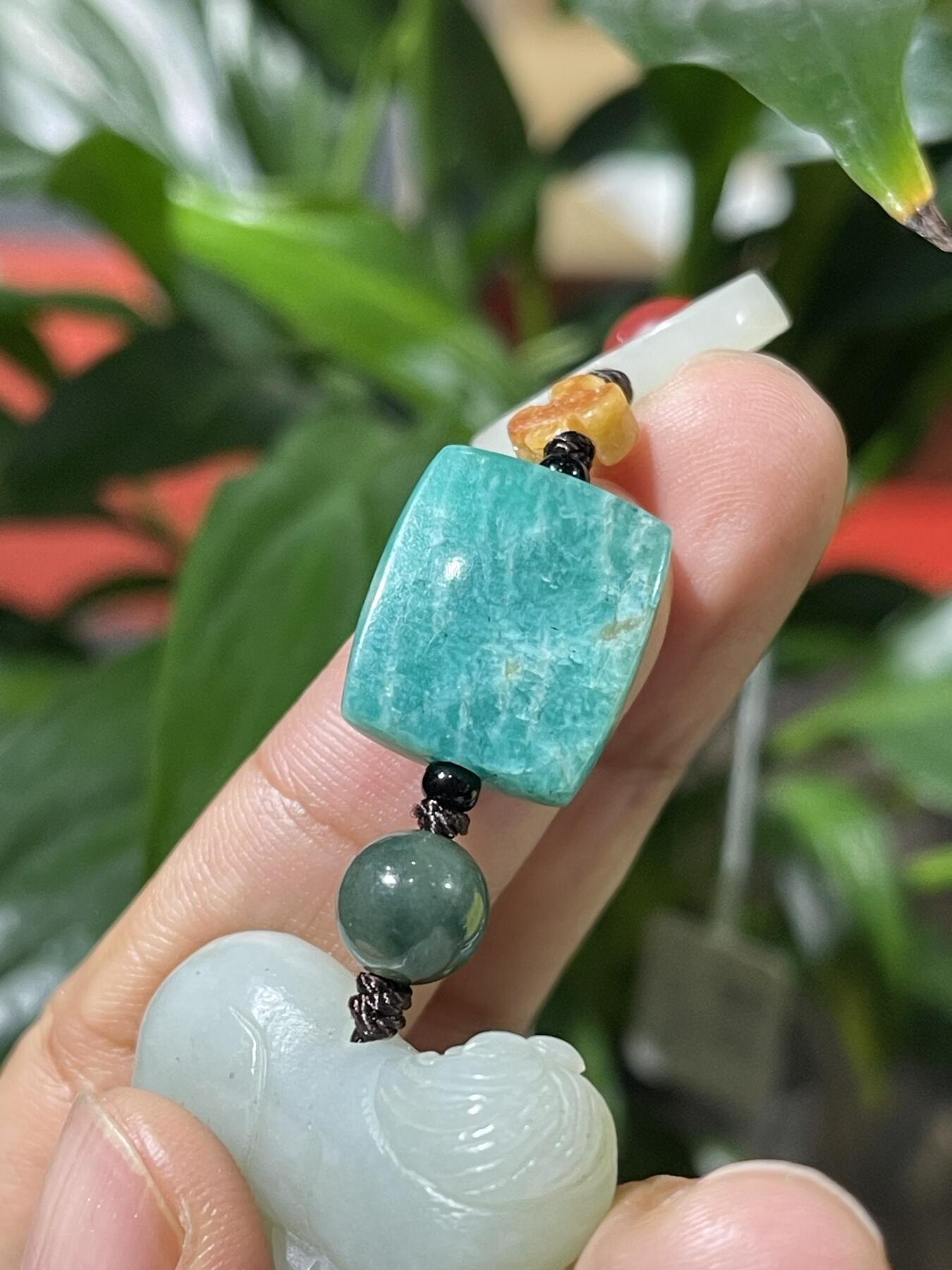 和田玉籽料手工挂饰 和田玉马上有钱