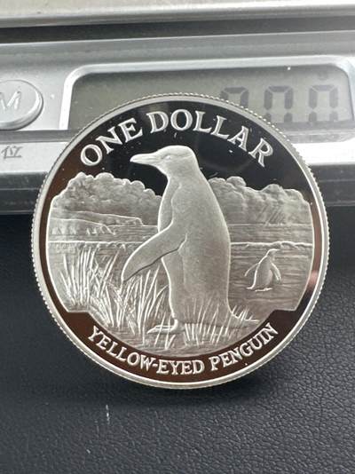 ❤️【币观天下】❤️ 第342期钱币秒杀拍卖场- 2026.2.4秒杀专场 长期征集拍品  - 新西兰1988年黄嘴企鹅纪念银币27.216克