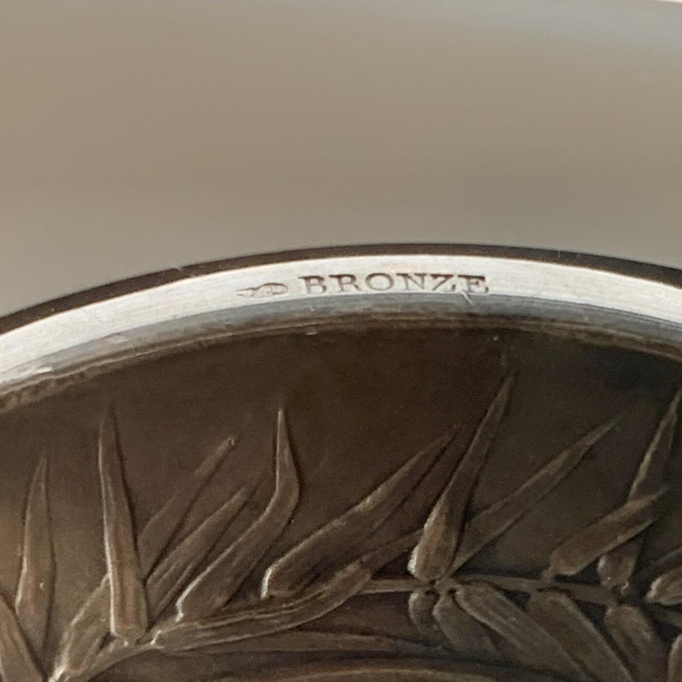 掌中浮雕-藏着的欧洲第052场 法国玛丽安娜镀银铜章，57mm