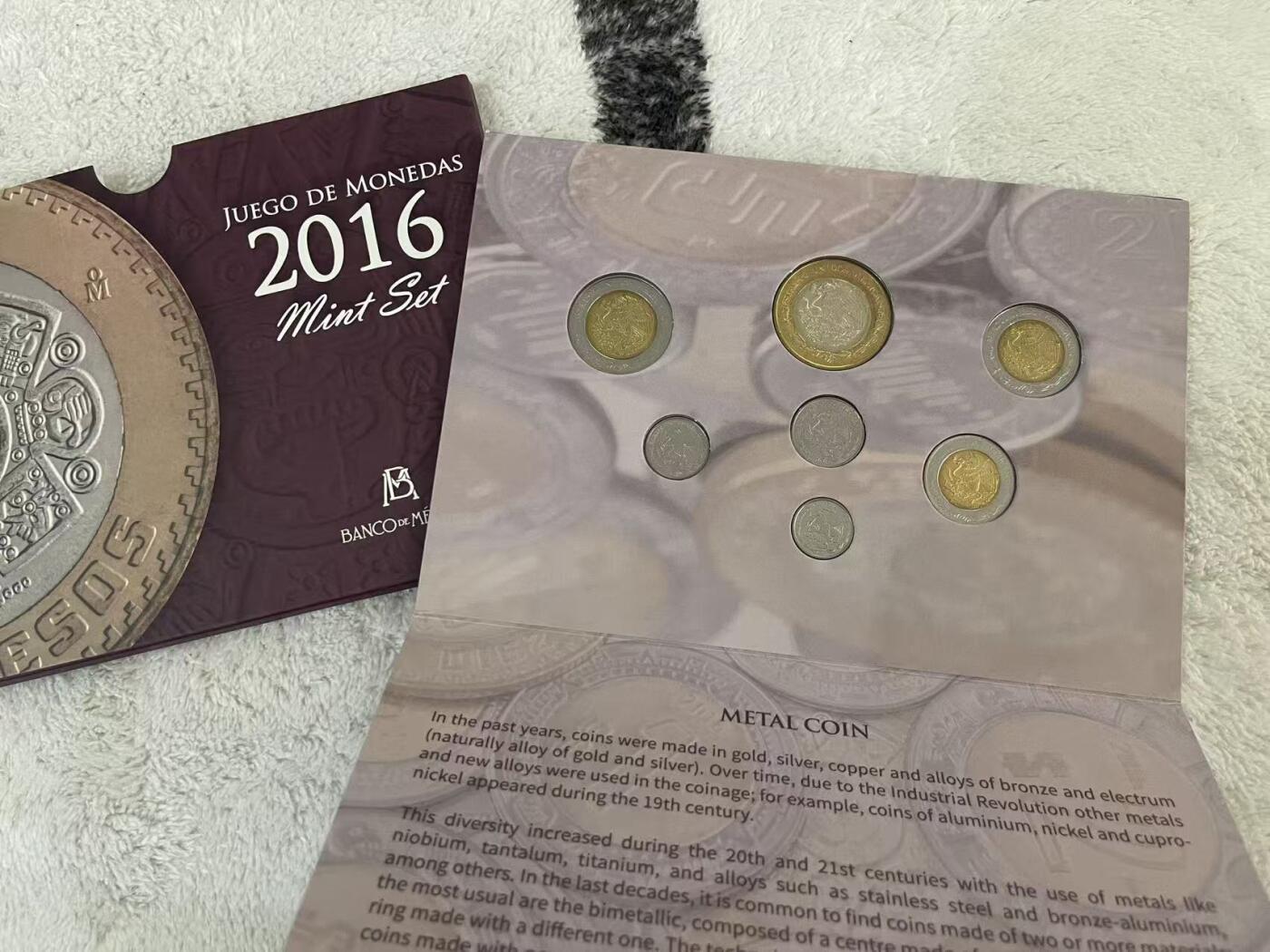 ❤️【币观天下】❤️ 第342期钱币秒杀拍卖场- 2026.2.4秒杀专场 长期征集拍品  墨西哥2016年央行官方套币 含四枚双色币 稀少