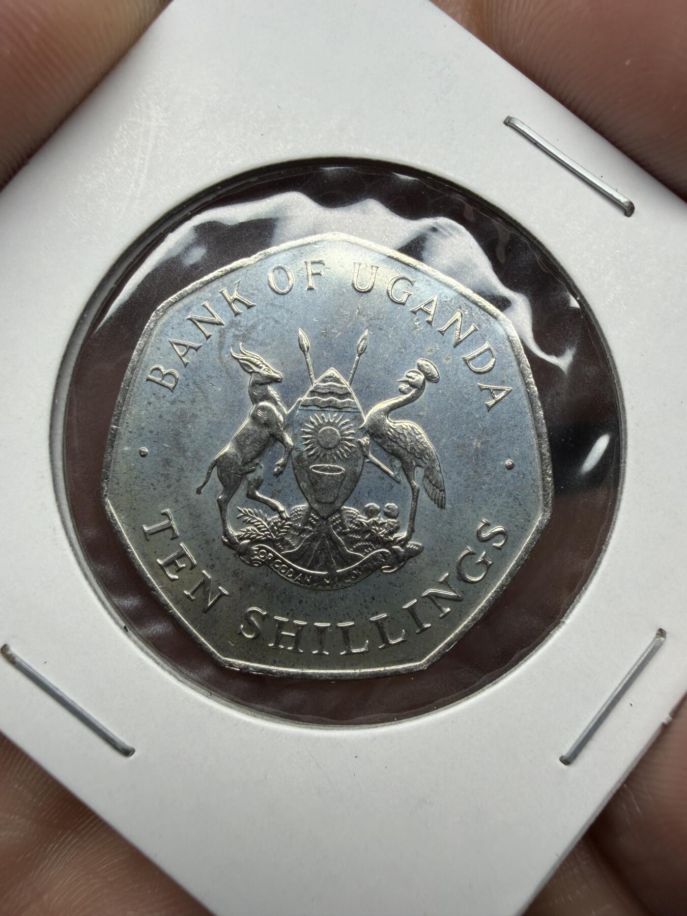 2025年集古藏今外币拍卖第二期-第3场—（总第303拍），可以寄存60天，满160元包邮。 1987年乌干达10先令