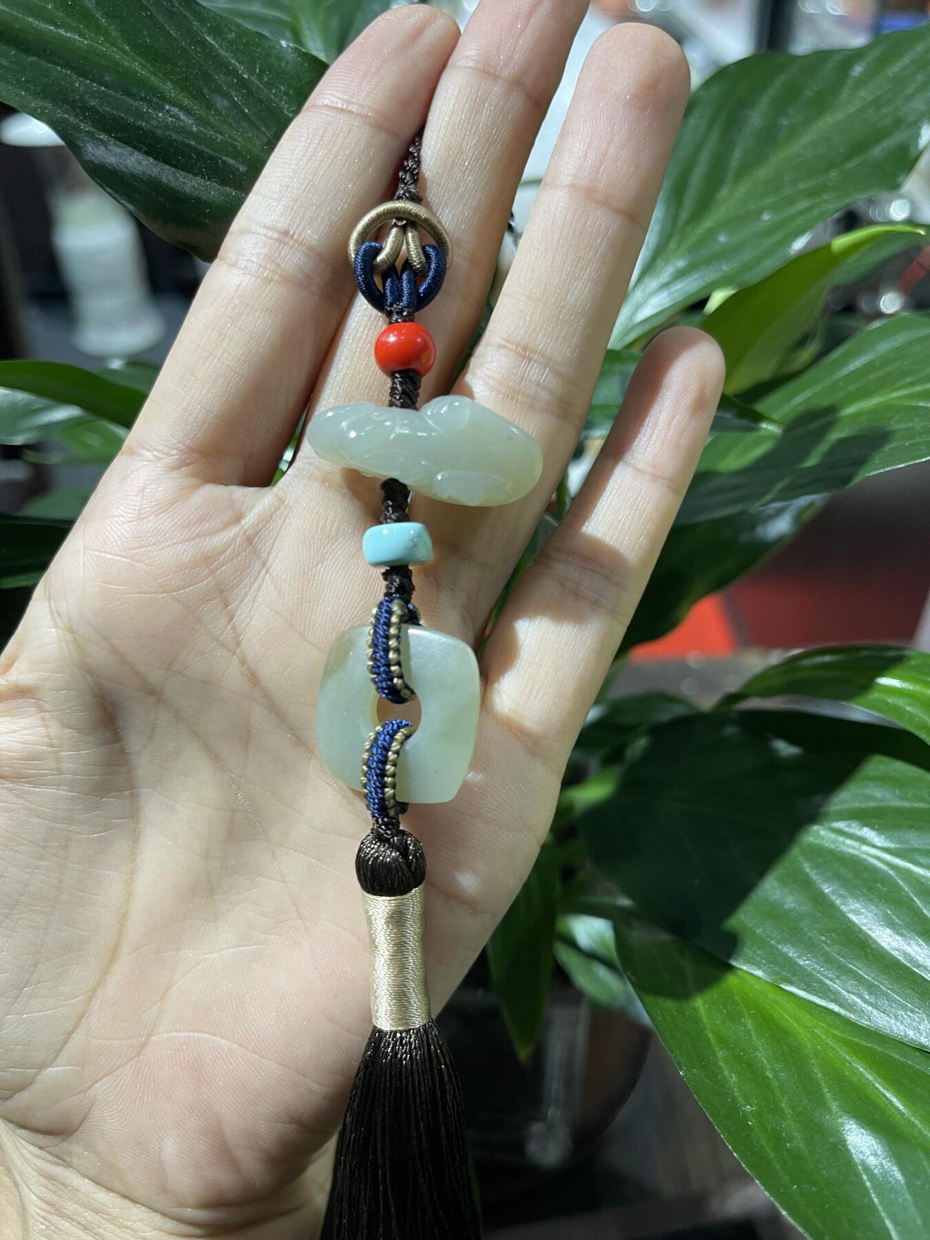 和田玉籽料手工挂饰