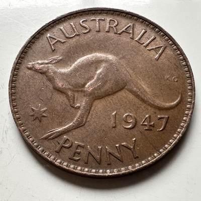 🌹外币初藏🌹🐯2026年第15场  每周二四六晚8️⃣点 接代拍 - 澳大利亚1947年一便士