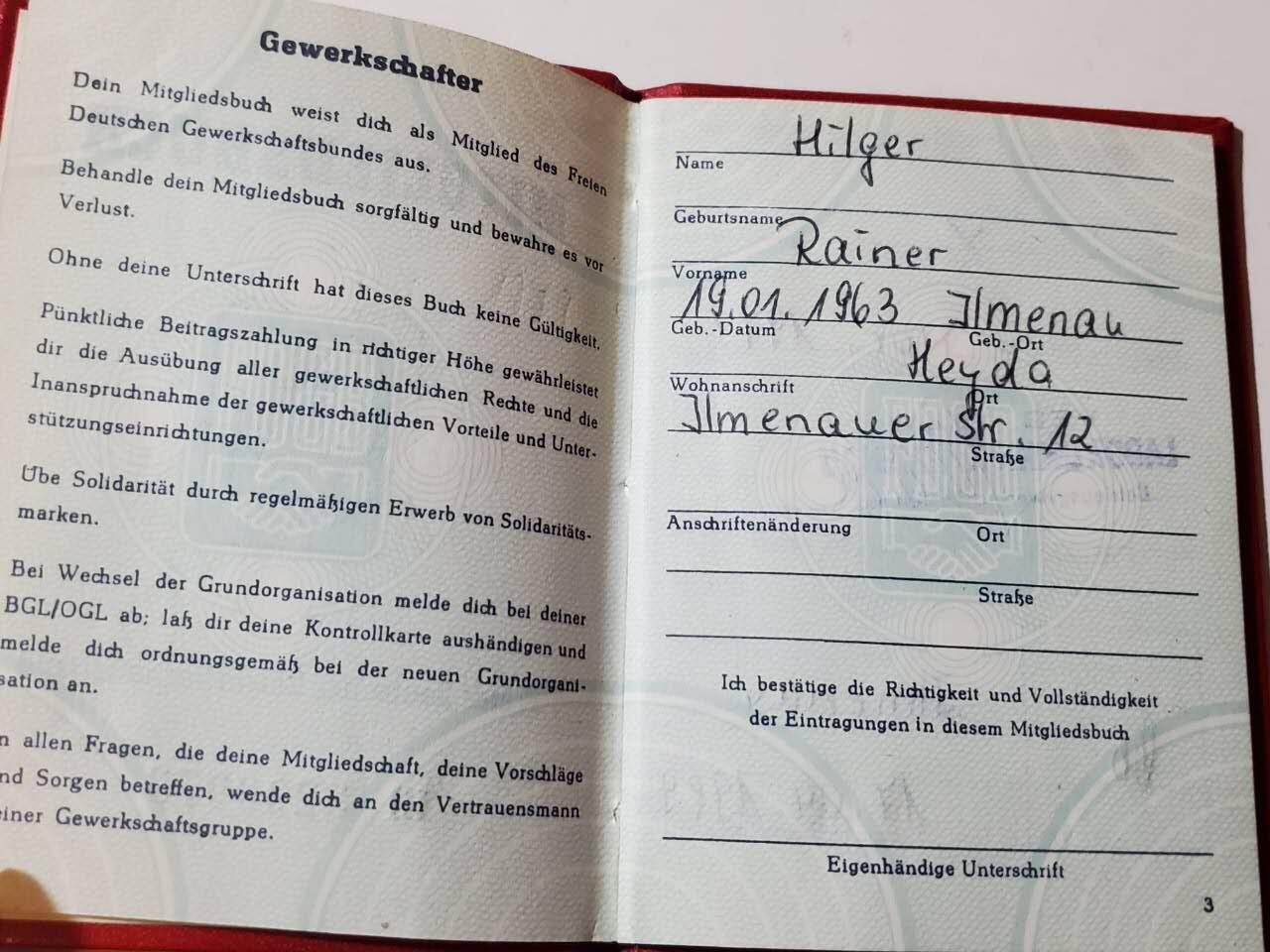 韵星假日军品类拍卖第三十九期暨默多克中校夫妇专场 -- Rimey Holidays Militaria Auction 39 & The Modoks Collection  民主德国工会荣誉成员40年证章带工会证书实发一套