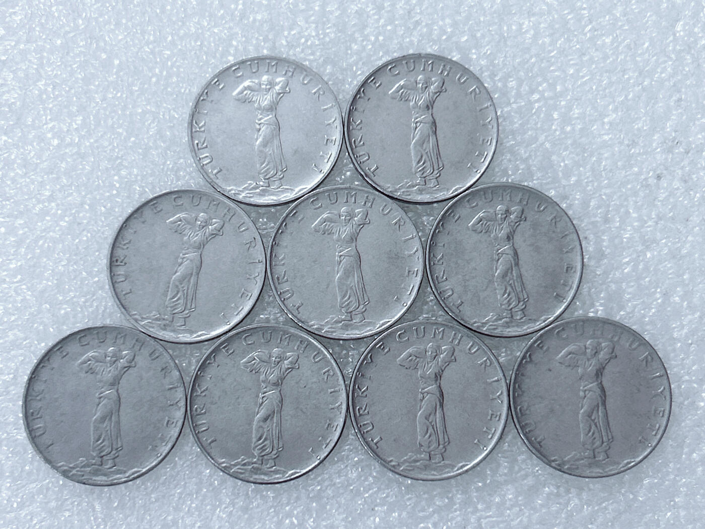 第一海外回流一元起拍收藏 散集专场  第298期 土耳其25库鲁硬币 9枚