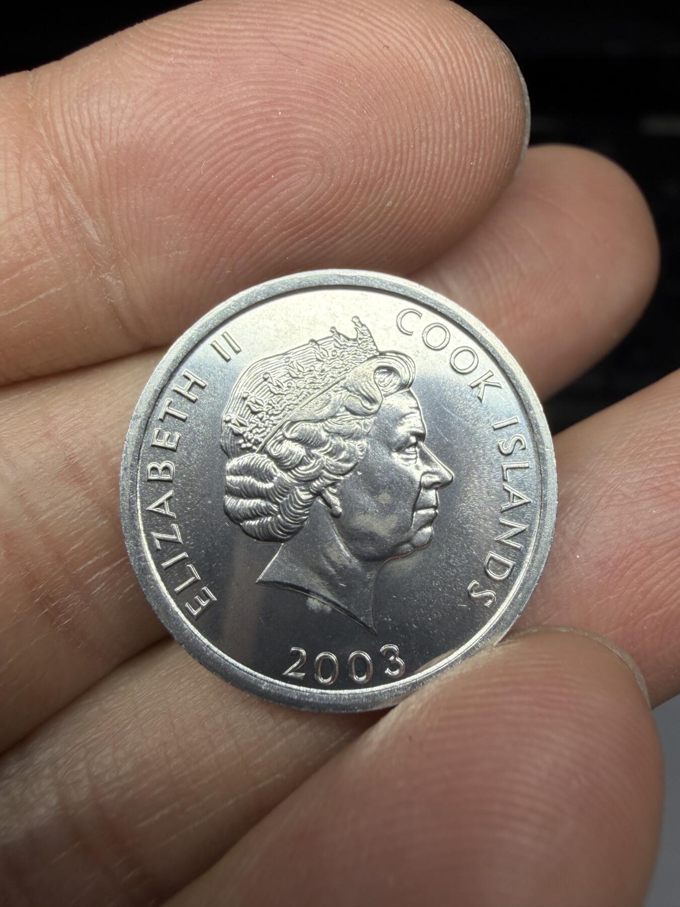 2025年集古藏今外币拍卖第二期-第3场—（总第303拍），可以寄存60天，满160元包邮。 2003年库克群岛1分