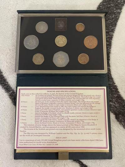 ❤️【币观天下】❤️ 第342期钱币秒杀拍卖场- 2026.2.4秒杀专场 长期征集拍品  - 英国1984年精制套币 品相如图 