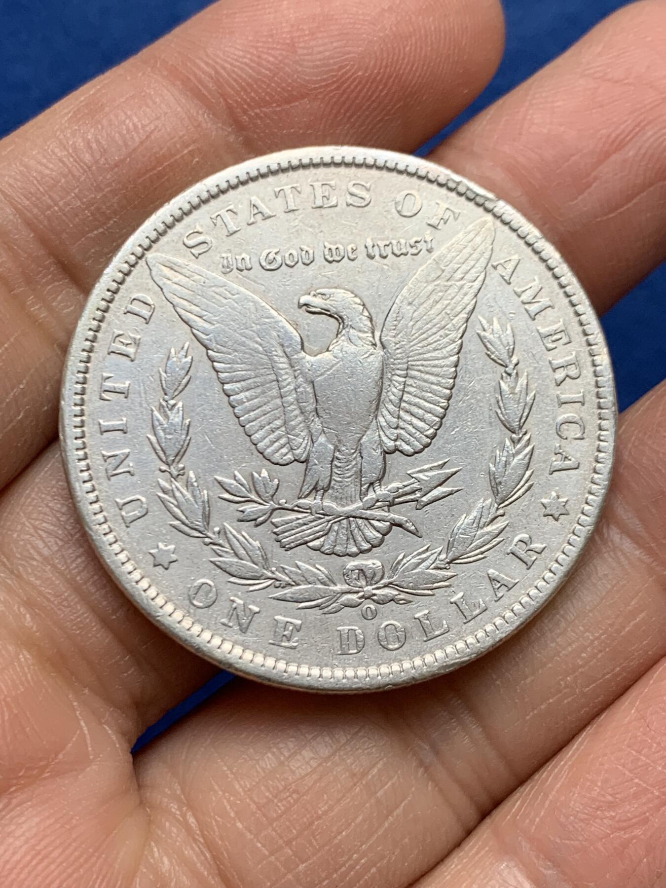 《竞宝斋》第464场 周日，周一，周二，3场连拍 （全场包邮）欢迎送拍 美国 1900年 新奥尔良厂 1美元 摩根银币 品相见图