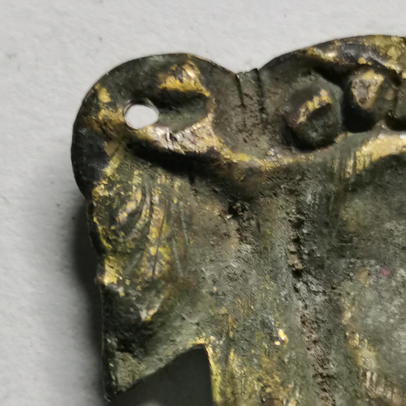 杂件专场98期 清代老银鎏金狮子，金水足