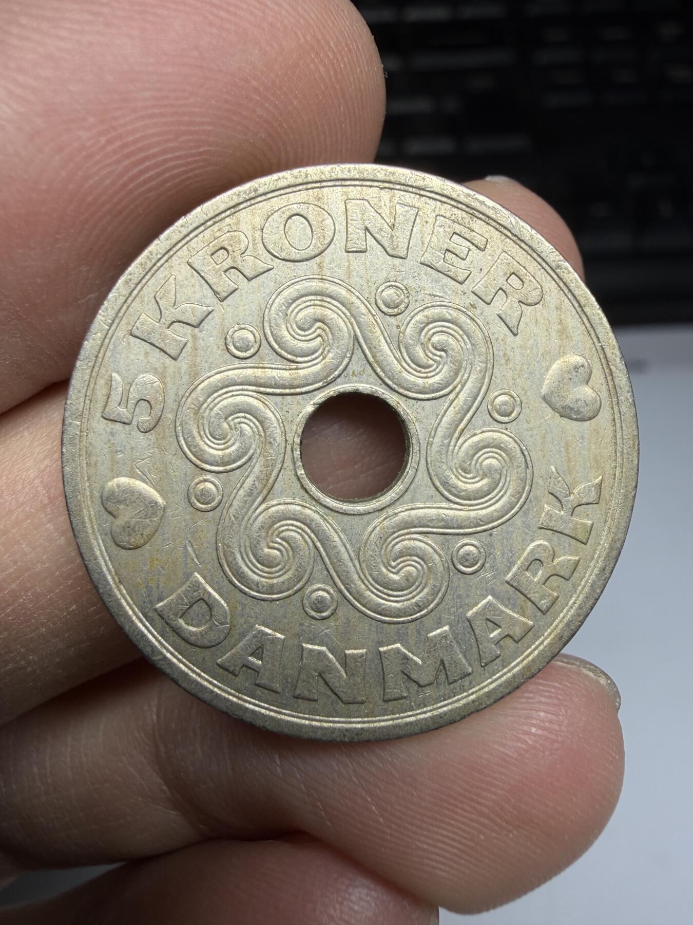 2025年集古藏今外币拍卖第二期-第3场—（总第303拍），可以寄存60天，满160元包邮。 1991年丹麦5克朗