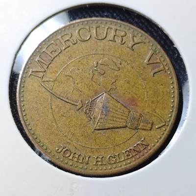 KK钱币收藏小铺  第391期  2月预留时间 周末发货 - 美国航天纪念铜章 