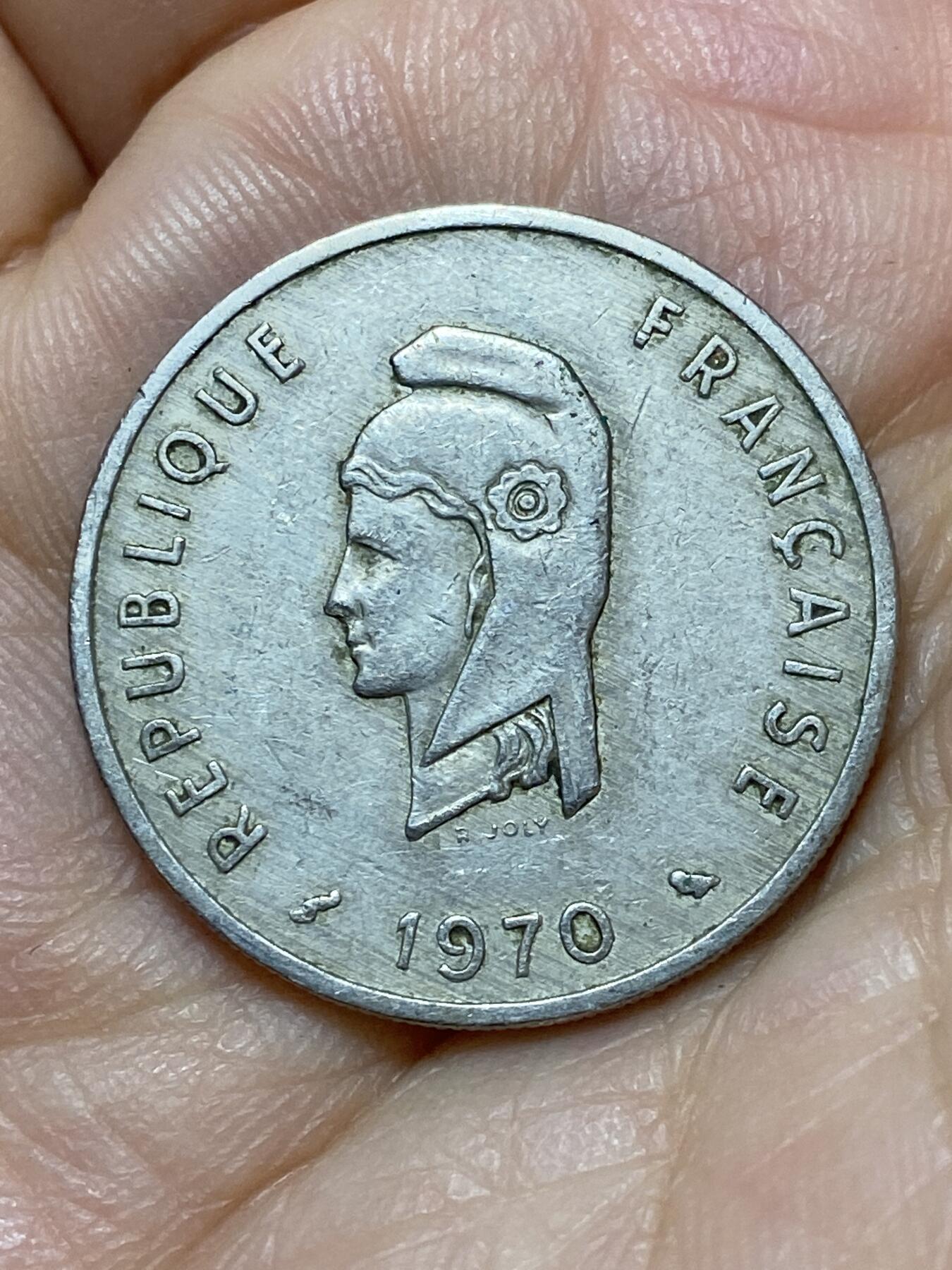 2026年第十八场(总第一百八十七场）外国好品散币场(免佣金) 法属阿法尔和伊萨1970年50法郎(Owl–猫头鹰标，首发年仅发行2年)