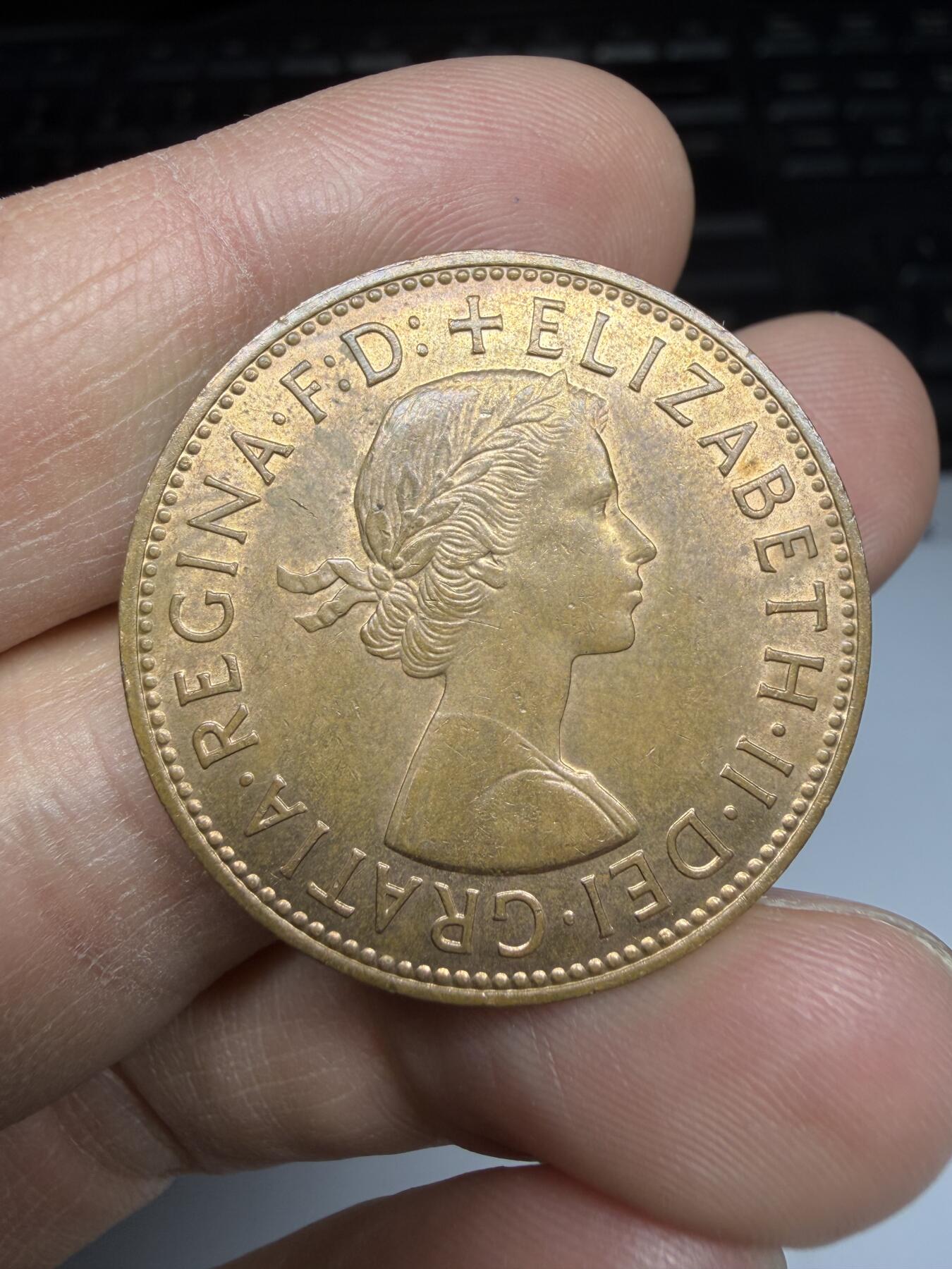 2025年集古藏今外币拍卖第二期-第3场—（总第303拍），可以寄存60天，满160元包邮。 1967年英国1便士铜币