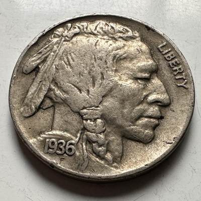 🌹外币初藏🌹🐯2026年第15场  每周二四六晚8️⃣点 接代拍 - 美国1936年牦牛五分