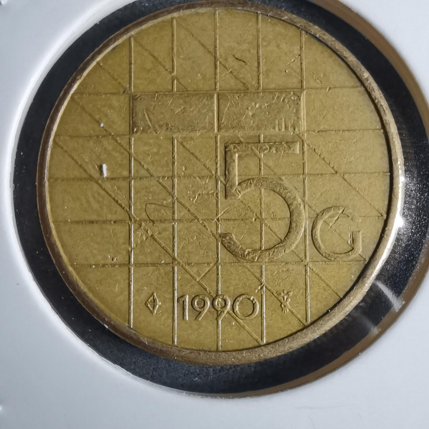 沼泽如烟--第983场 荷兰1990年5盾