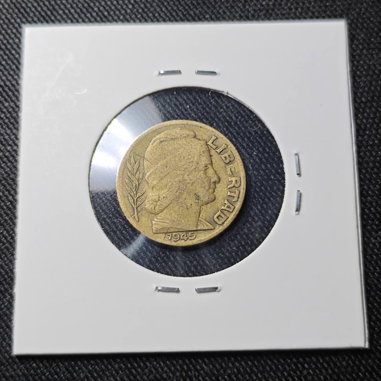 KK钱币收藏小铺  第391期  2月预留时间 周末发货  1945阿根廷10分铜币