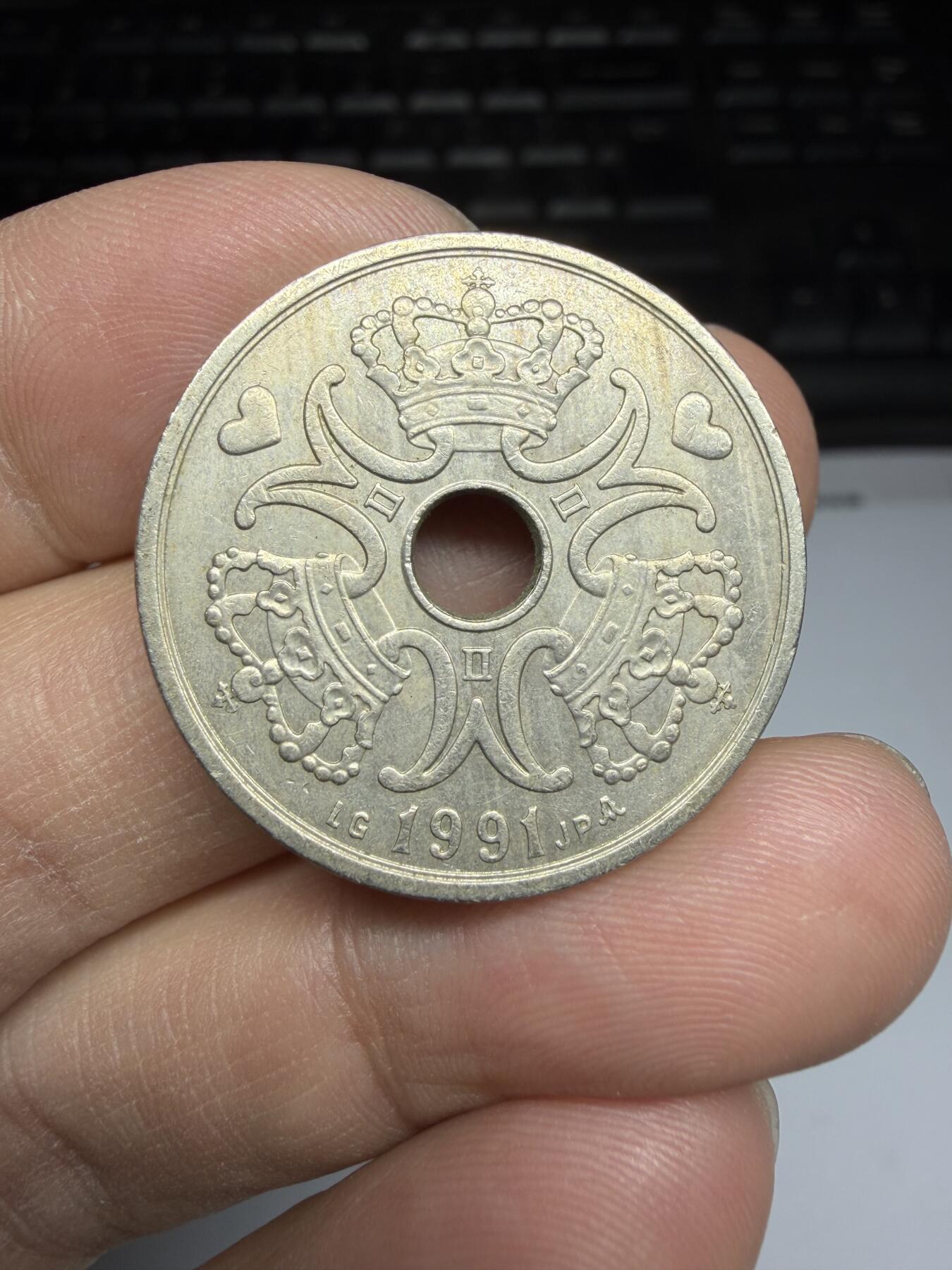 2025年集古藏今外币拍卖第二期-第3场—（总第303拍），可以寄存60天，满160元包邮。 1991年丹麦5克朗