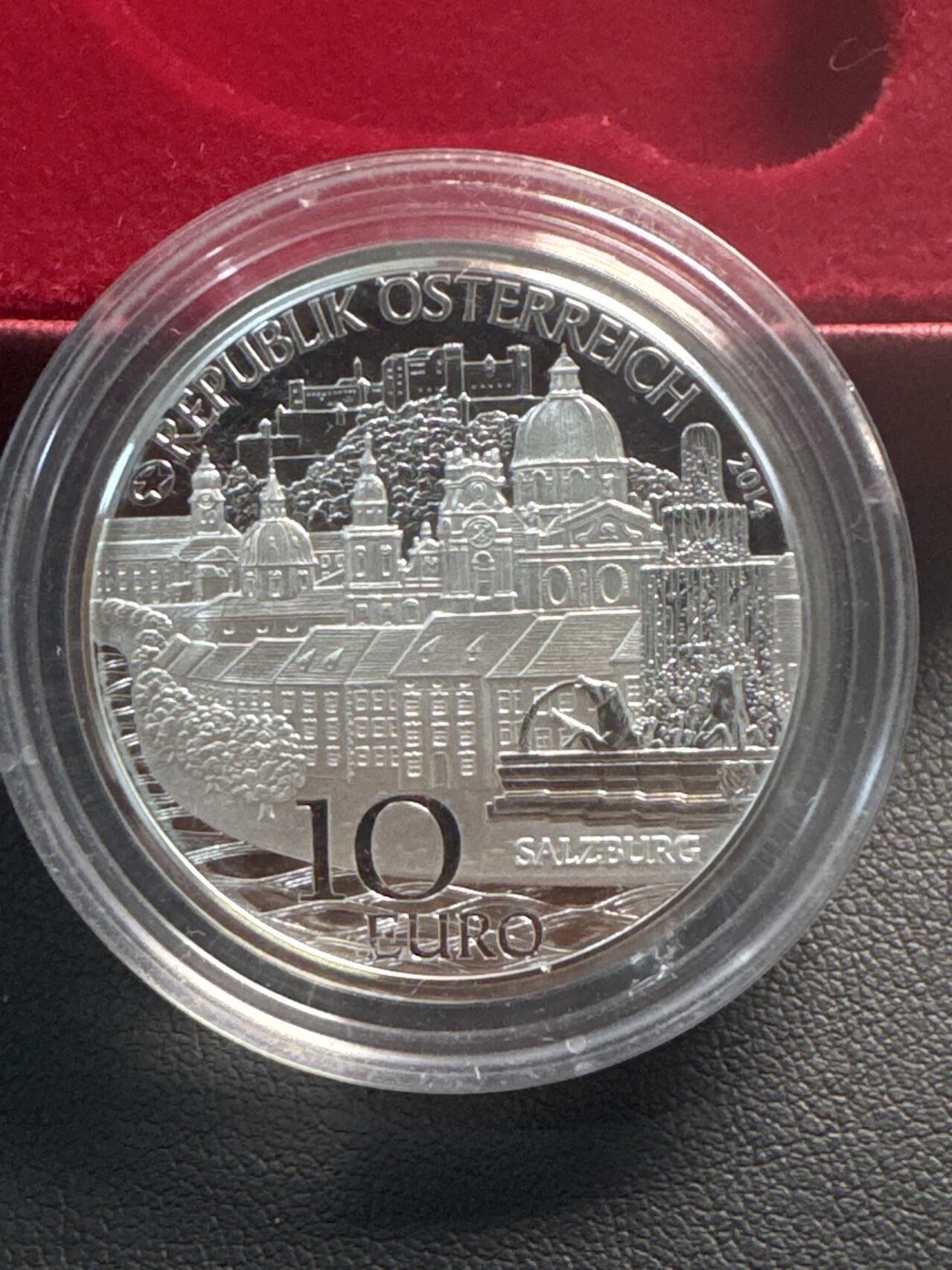 ❤️【币观天下】❤️ 第342期钱币秒杀拍卖场- 2026.2.4秒杀专场 长期征集拍品  奥地利联邦省系列银币 盒证齐全(面值10欧，重量17.3克)2014-2