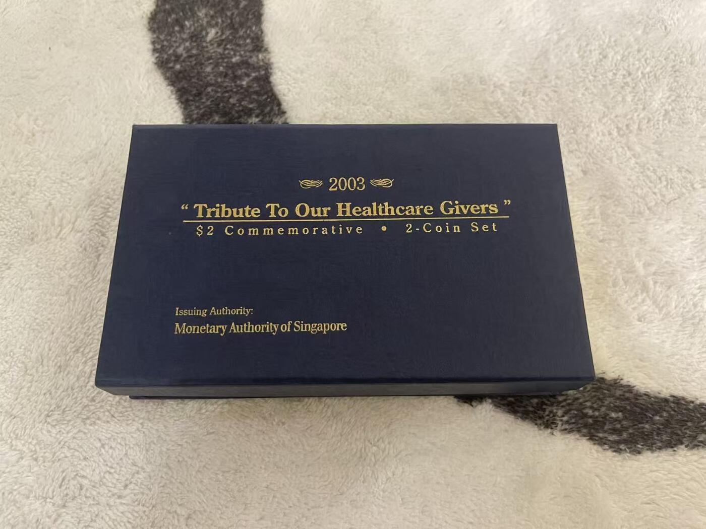 ❤️【币观天下】❤️ 第342期钱币秒杀拍卖场- 2026.2.4秒杀专场 长期征集拍品  新加坡2003年医疗健康2合1纪念精制套装 一银一镍 实际发行量641套 