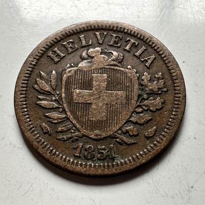 🌹外币初藏🌹🐯2026年第15场  每周二四六晚8️⃣点 接代拍 - 瑞士1851年一分