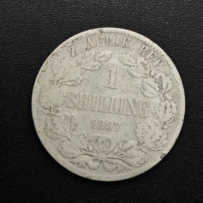 【淘币小摊】实时拍第八百六十三拍   小银币散币场   年前最后一周 之前的预留小年前全部发出 请更换最新收货地址  - 南非德兰士瓦1897年一先令银币