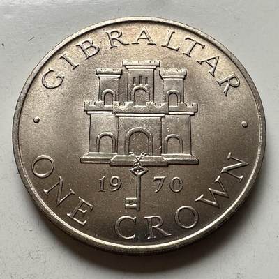 🌹外币初藏🌹🐯2026年第15场  每周二四六晚8️⃣点 接代拍 - 直布罗陀1970年一克朗