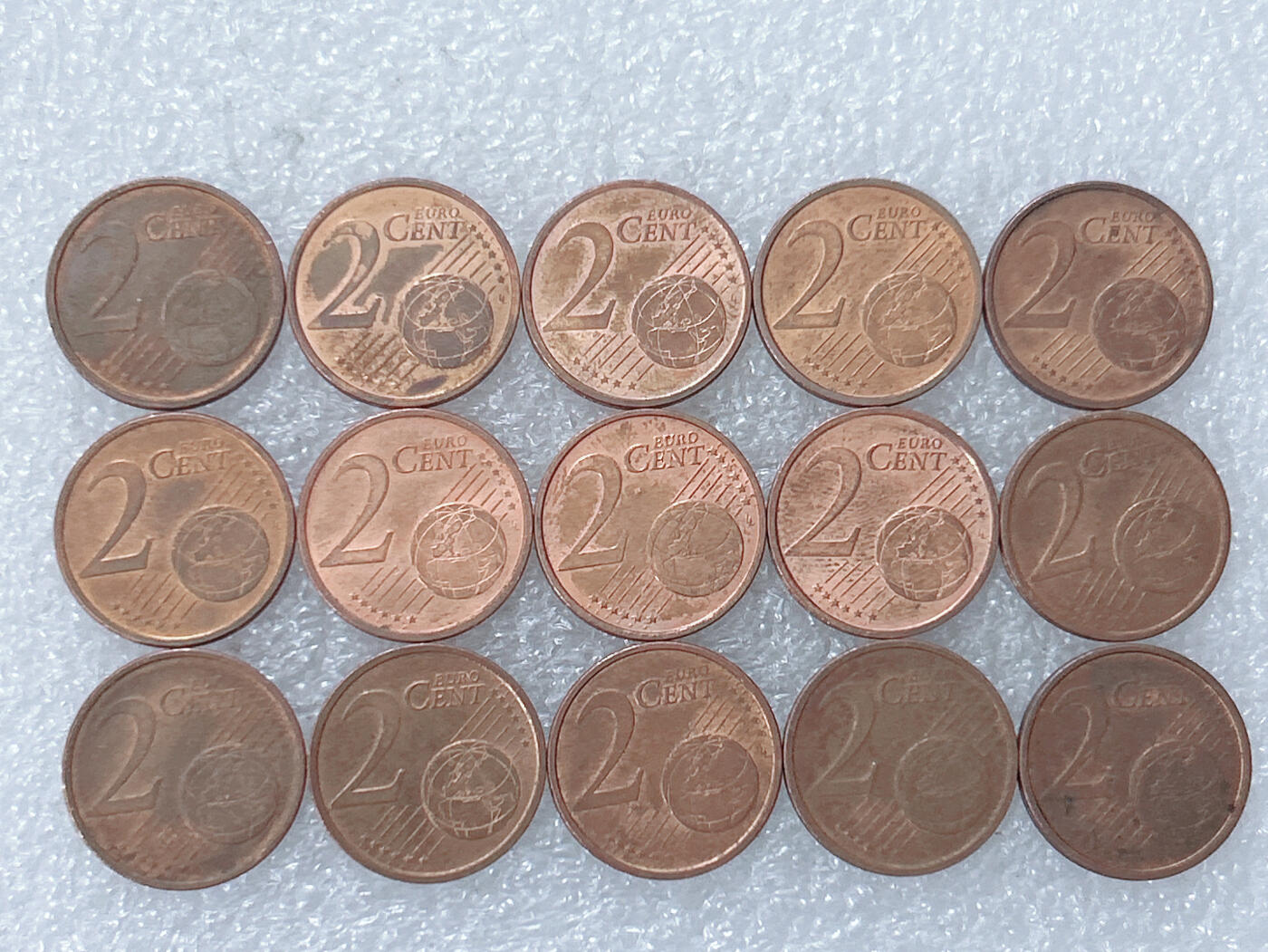 第一海外回流一元起拍收藏 散集专场  第298期 欧盟德国2欧分硬币 15枚