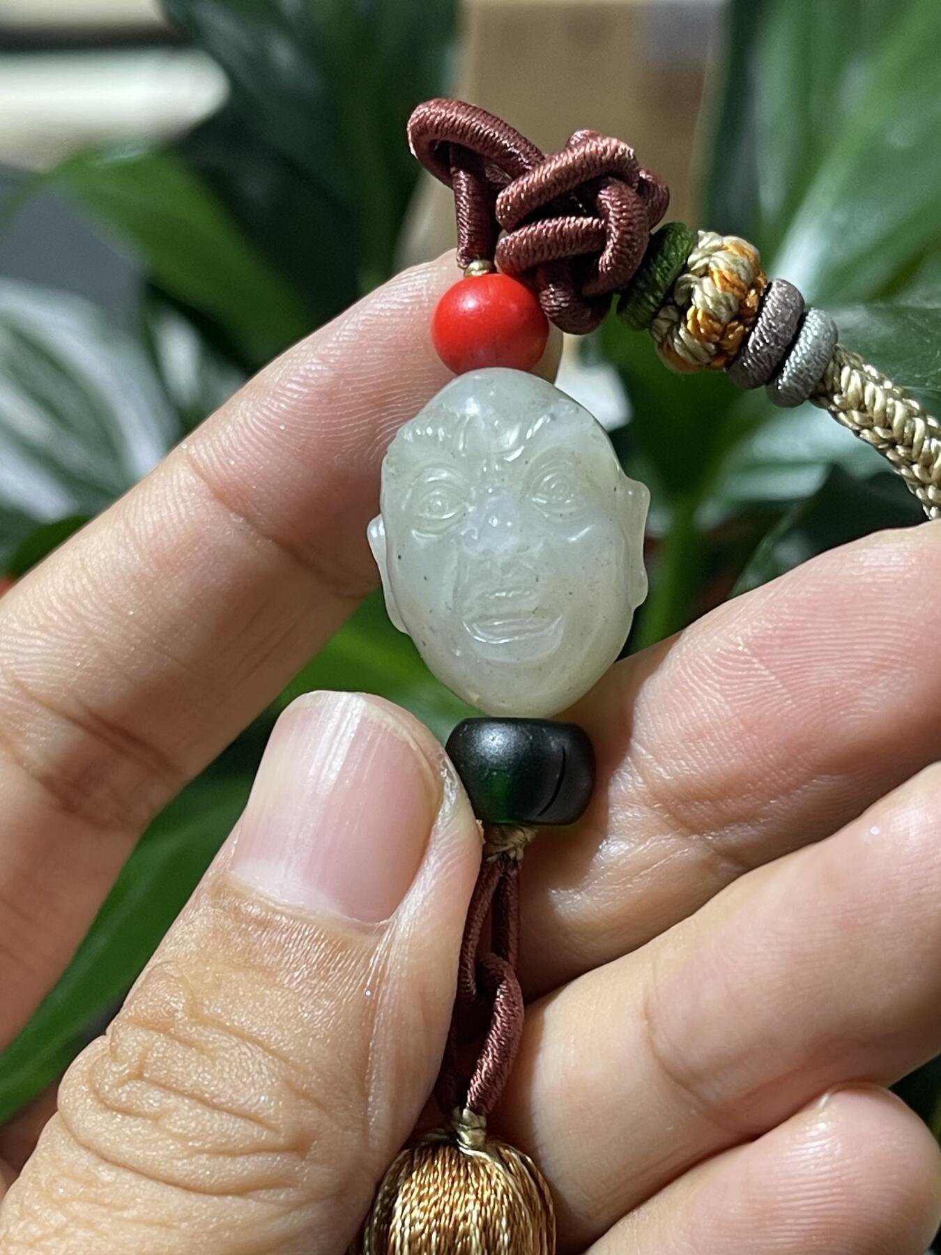 和田玉籽料手工挂饰 和田玉罗汉挂饰