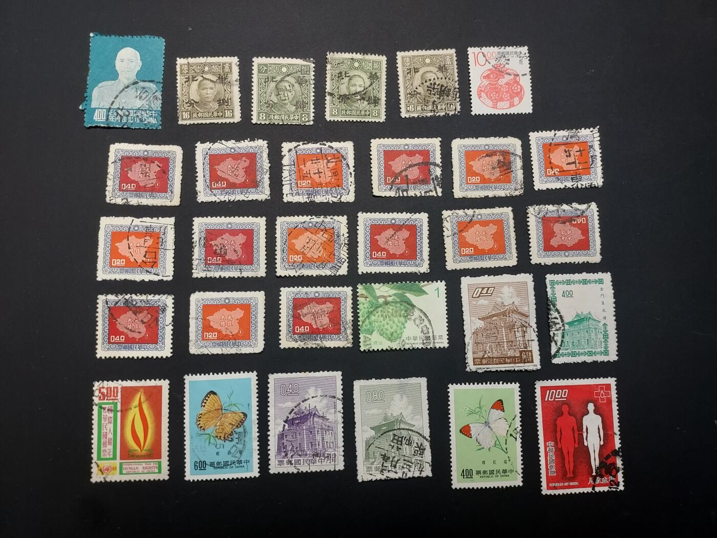 博彦收藏 TM  2月7日 8点邮票专场 全场包邮 中国 旧票一组，个别瑕疵，大部分上品