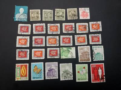 博彦收藏 TM  2月7日 8点邮票专场 全场包邮 - 中国 旧票一组，个别瑕疵，大部分上品