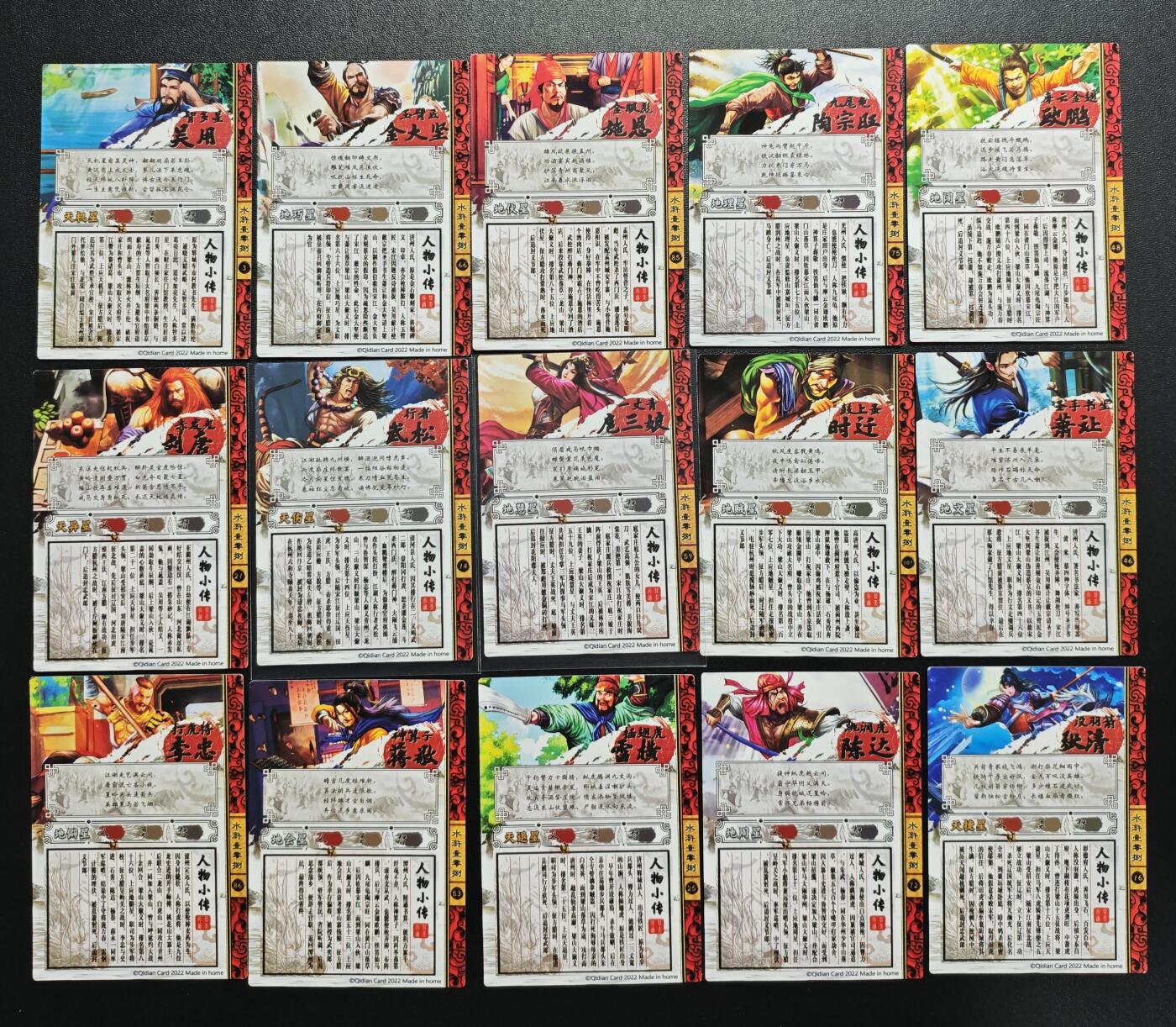 天玑星卡拍第167期《2.2周一截拍》持续收拍收评中 满赠卡需备注 奇典 水浒传 粗闪 十五张