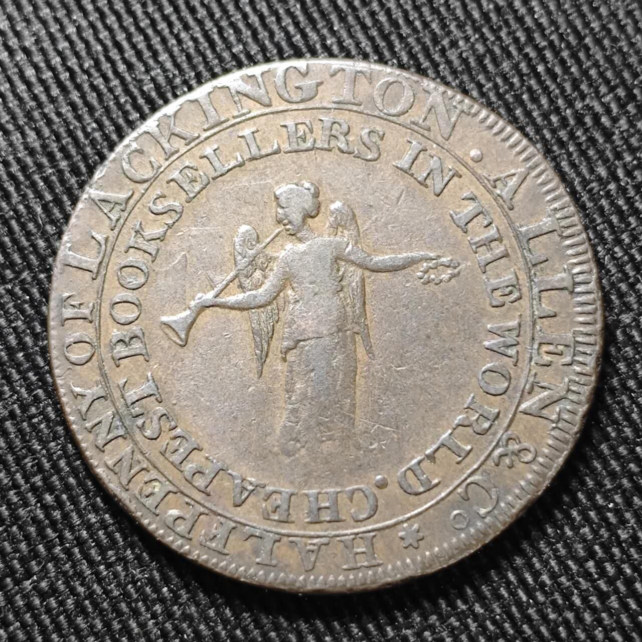 KK钱币收藏小铺  第399期  百期特拍（四拍之三）2月预留时间 周末发货  英国1795年半便士铜代币