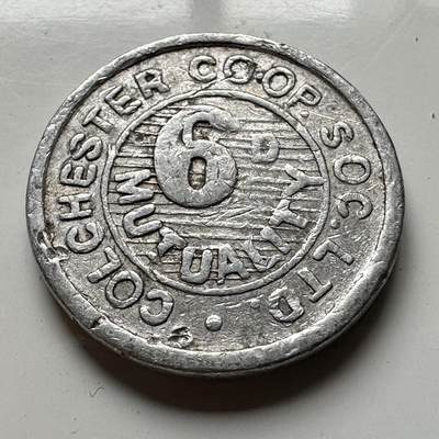 🌹外币初藏🌹🐯2026年第15场  每周二四六晚8️⃣点 接代拍 - 英国切斯特消费合作社6便士代用币