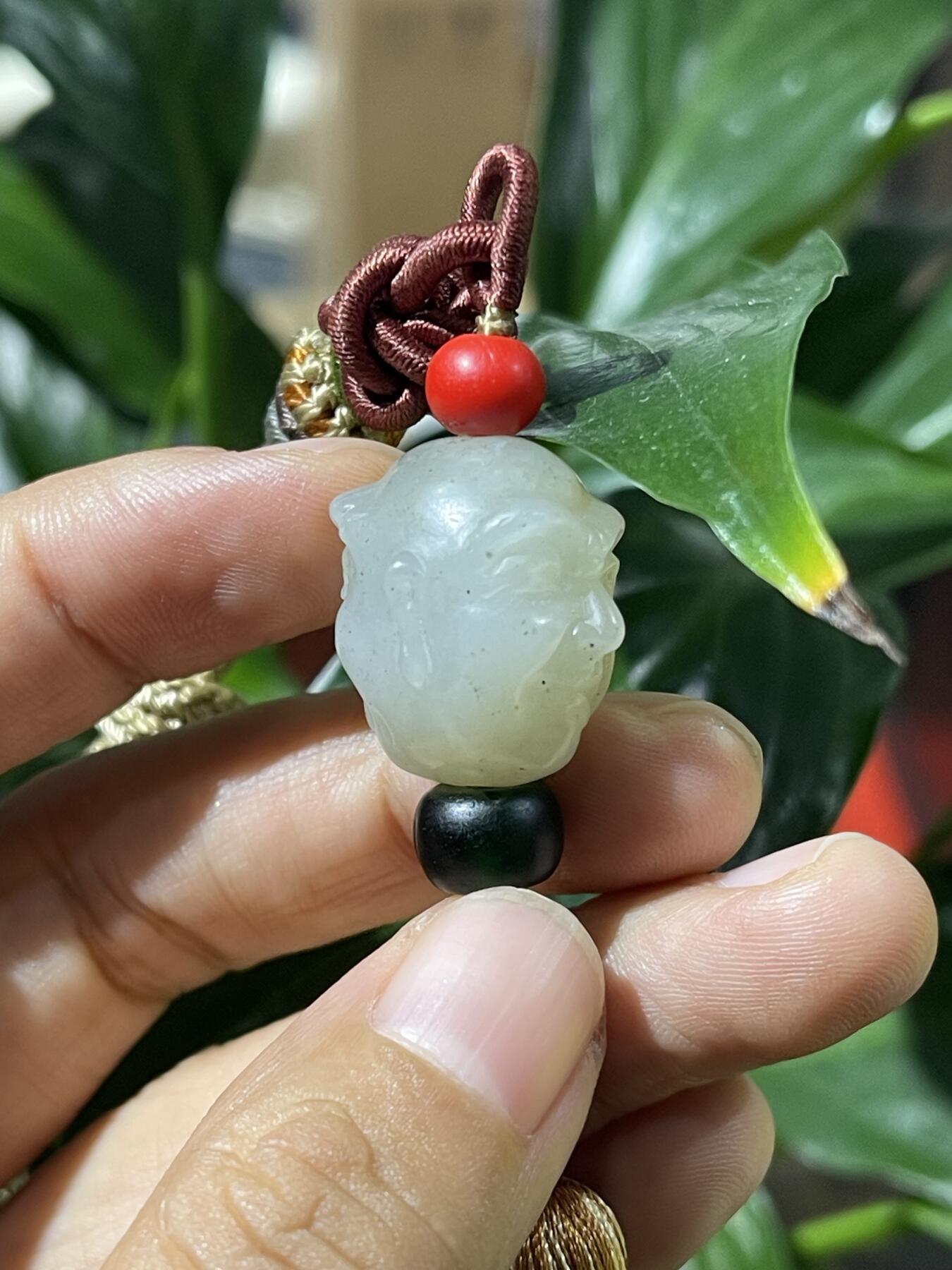 和田玉籽料手工挂饰 和田玉罗汉挂饰