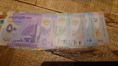 【新年十二拍】世界钱币～微拍第233期暨2026年第12期  多款老库存低价起拍 - 2017年毛里塔尼亚50/100/200/500/1000 全套全新绝品（2）1000面值非常罕有