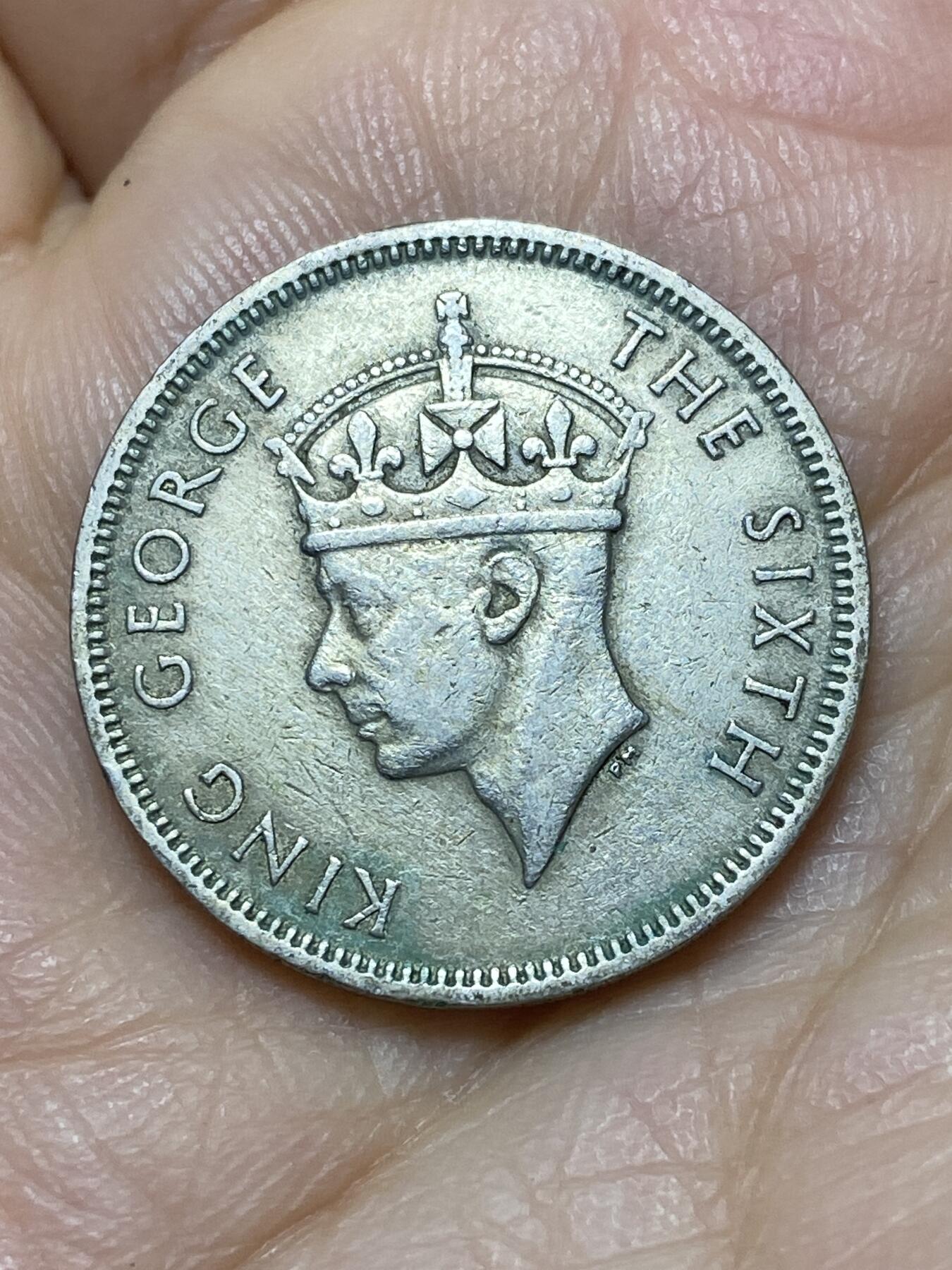 2026年第十八场(总第一百八十七场）外国好品散币场(免佣金) 英属毛里求斯1951年1/2卢比(乔治六世第二版，关门年仅发行2年)