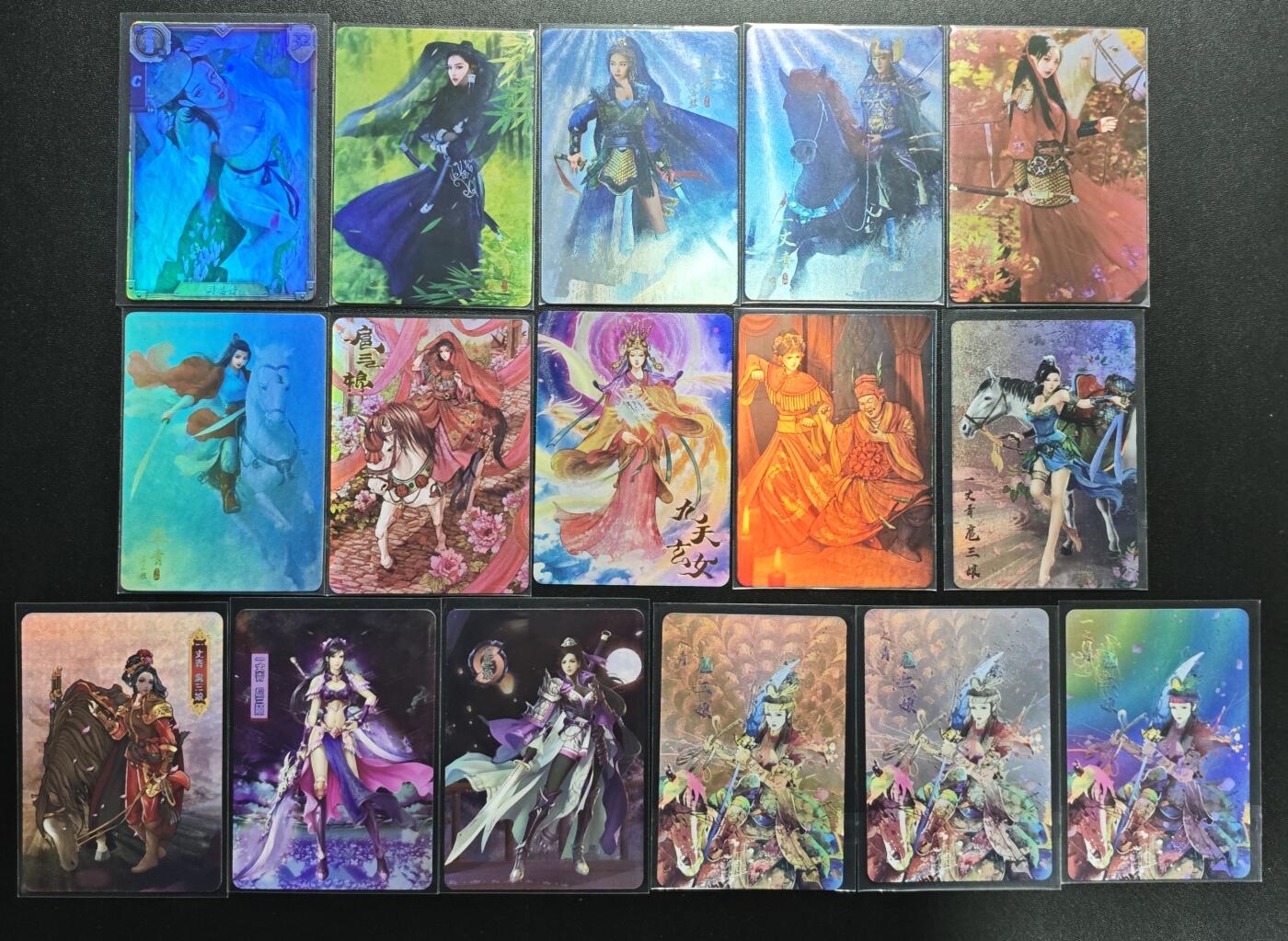 天玑星卡拍第167期《2.2周一截拍》持续收拍收评中 满赠卡需备注 水浒传 阎婆惜 扈三娘 九天玄女 矮脚虎如愿娶娇妻 彩闪 十六张