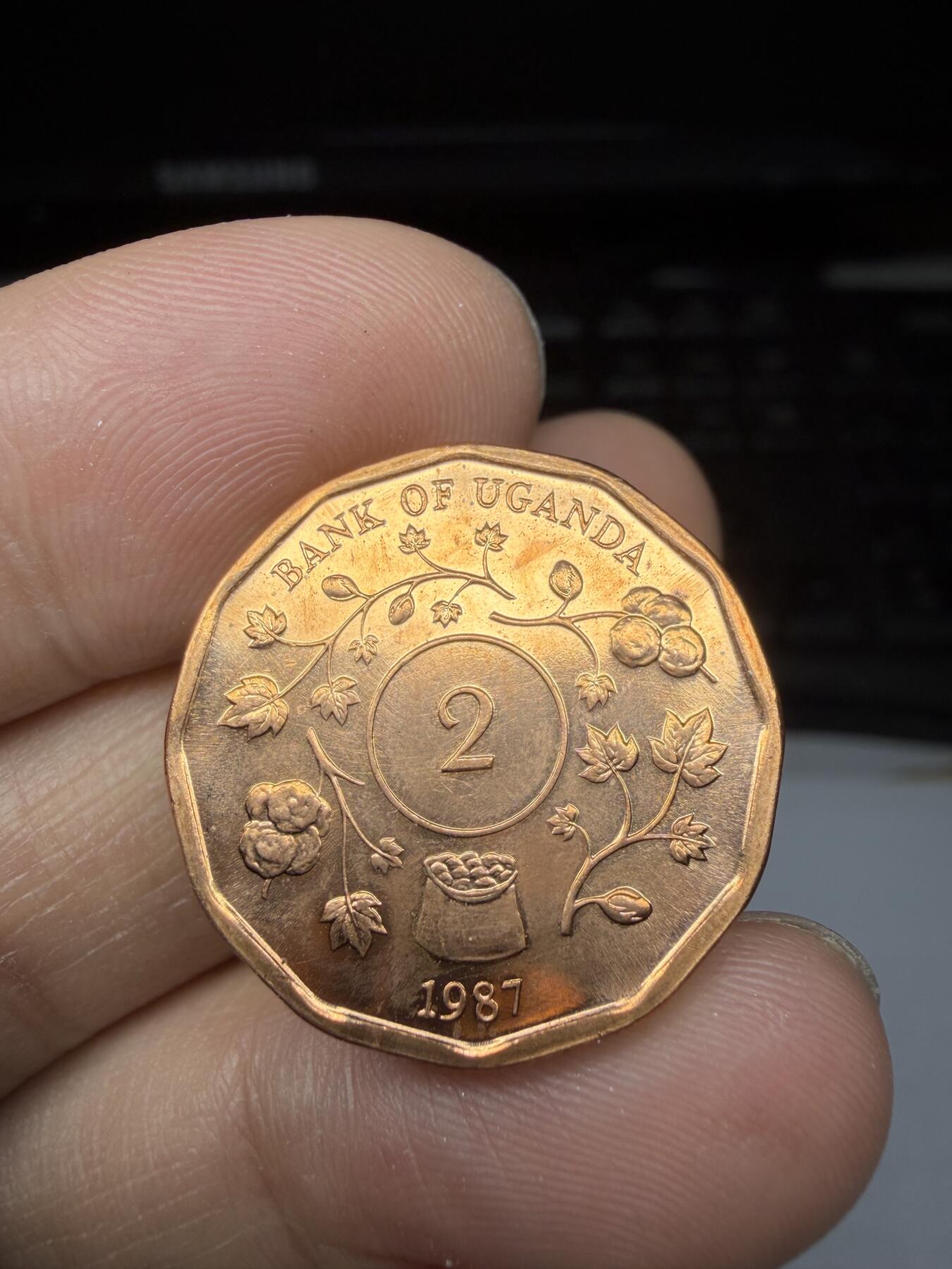 2025年集古藏今外币拍卖第二期-第3场—（总第303拍），可以寄存60天，满160元包邮。 1987年乌干达2先令