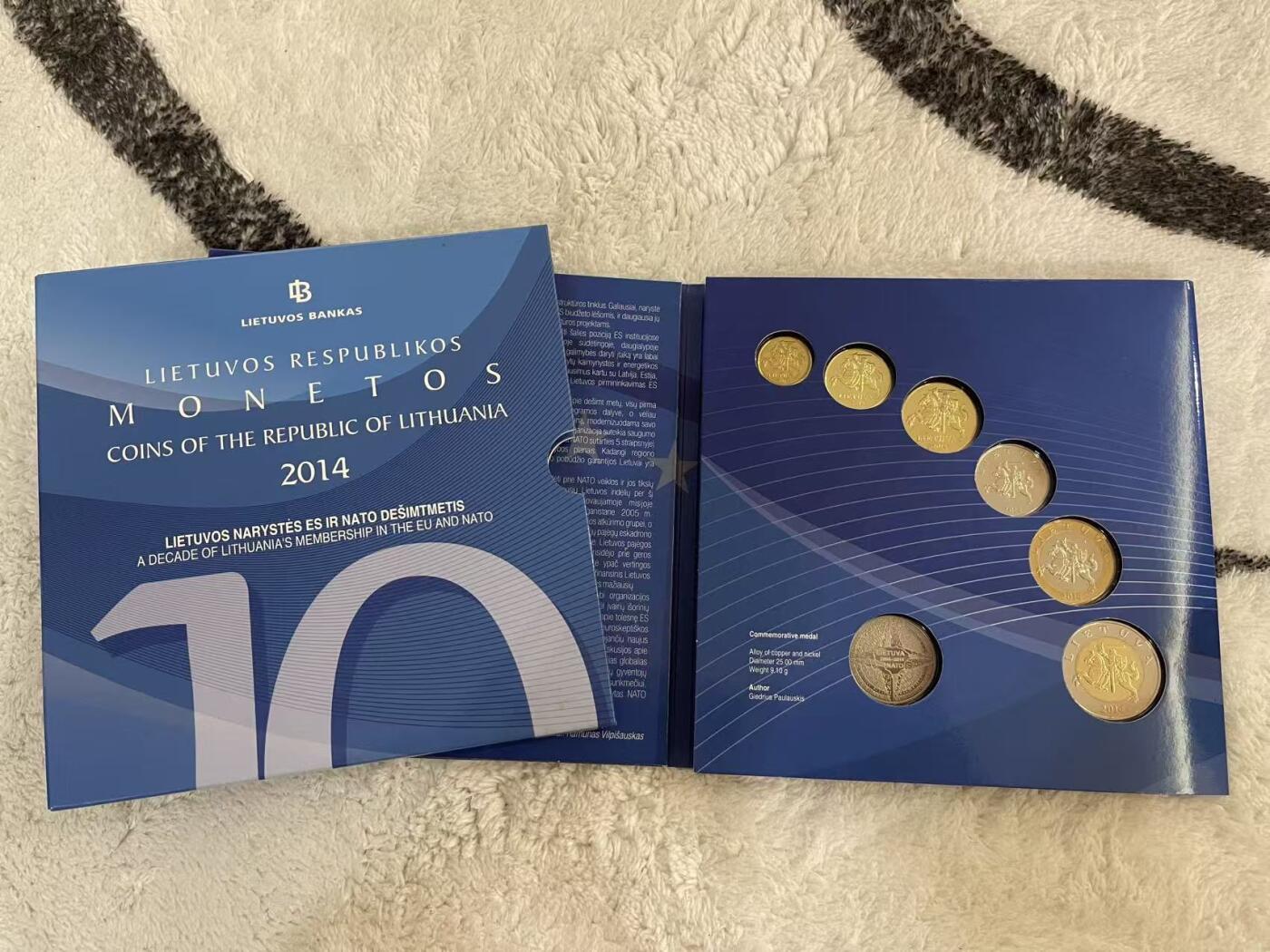 ❤️【币观天下】❤️ 第342期钱币秒杀拍卖场- 2026.2.4秒杀专场 长期征集拍品  立陶宛2014年精制关门套币 含一枚纪念银章 稀少