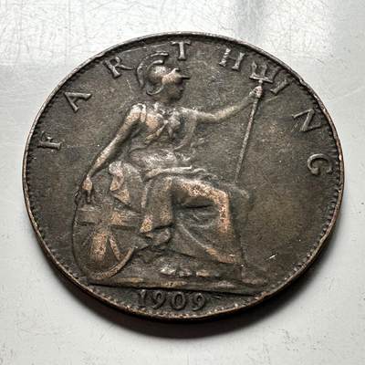 🌹外币初藏🌹🐯2026年第15场  每周二四六晚8️⃣点 接代拍 - 英国1909年一法新 a