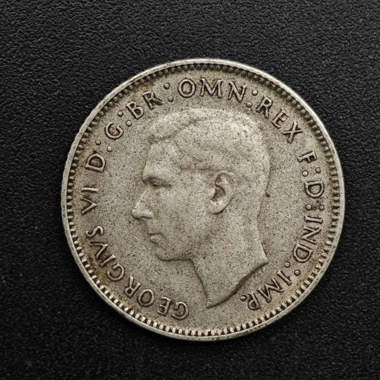 【淘币小摊】实时拍第八百六十三拍   小银币散币场   年前最后一周 之前的预留小年前全部发出 请更换最新收货地址  澳大利亚1942年乔治六世6便士银币