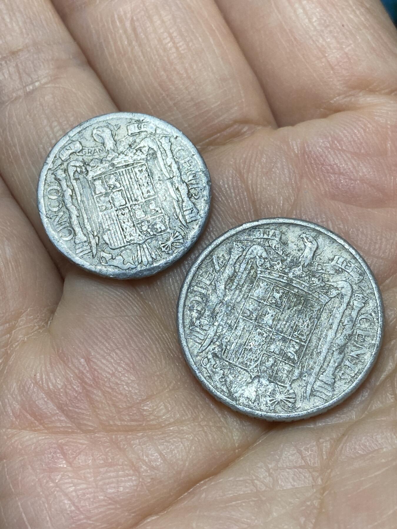 2026年第十八场(总第一百八十七场）外国好品散币场(免佣金) 西班牙🇪🇸国民政府时期2枚：1941年45年5分10分