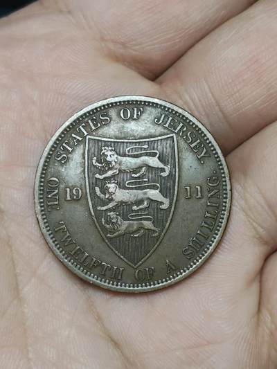 2026年第十八场(总第一百八十七场）外国好品散币场(免佣金) - 好品–英属泽西岛🇯🇪1911年1/12先令(乔治五世加冕年，第一版首发年年仅发行3年)