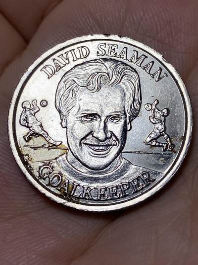 2026年第十八场(总第一百八十七场）外国好品散币场(免佣金) - 英国🇬🇧1998年法国世界杯纪念章(英格兰国家队门将大卫·希曼)