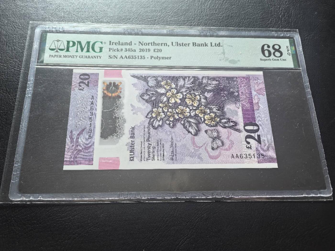 Triple S 第72期 2019北爱尔兰20镑，首发AA，无47