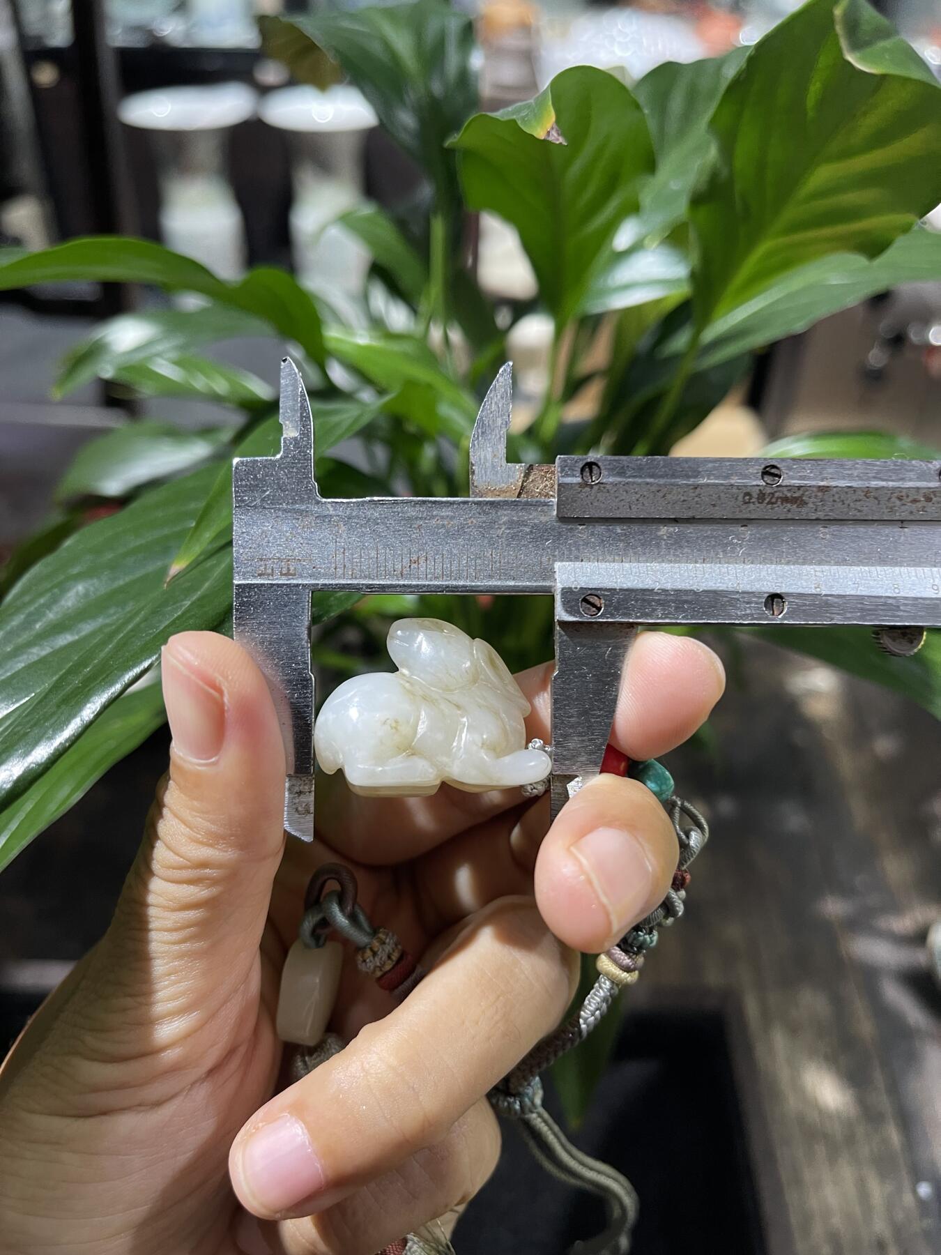 和田玉籽料手工挂饰 和田玉兔子挂饰