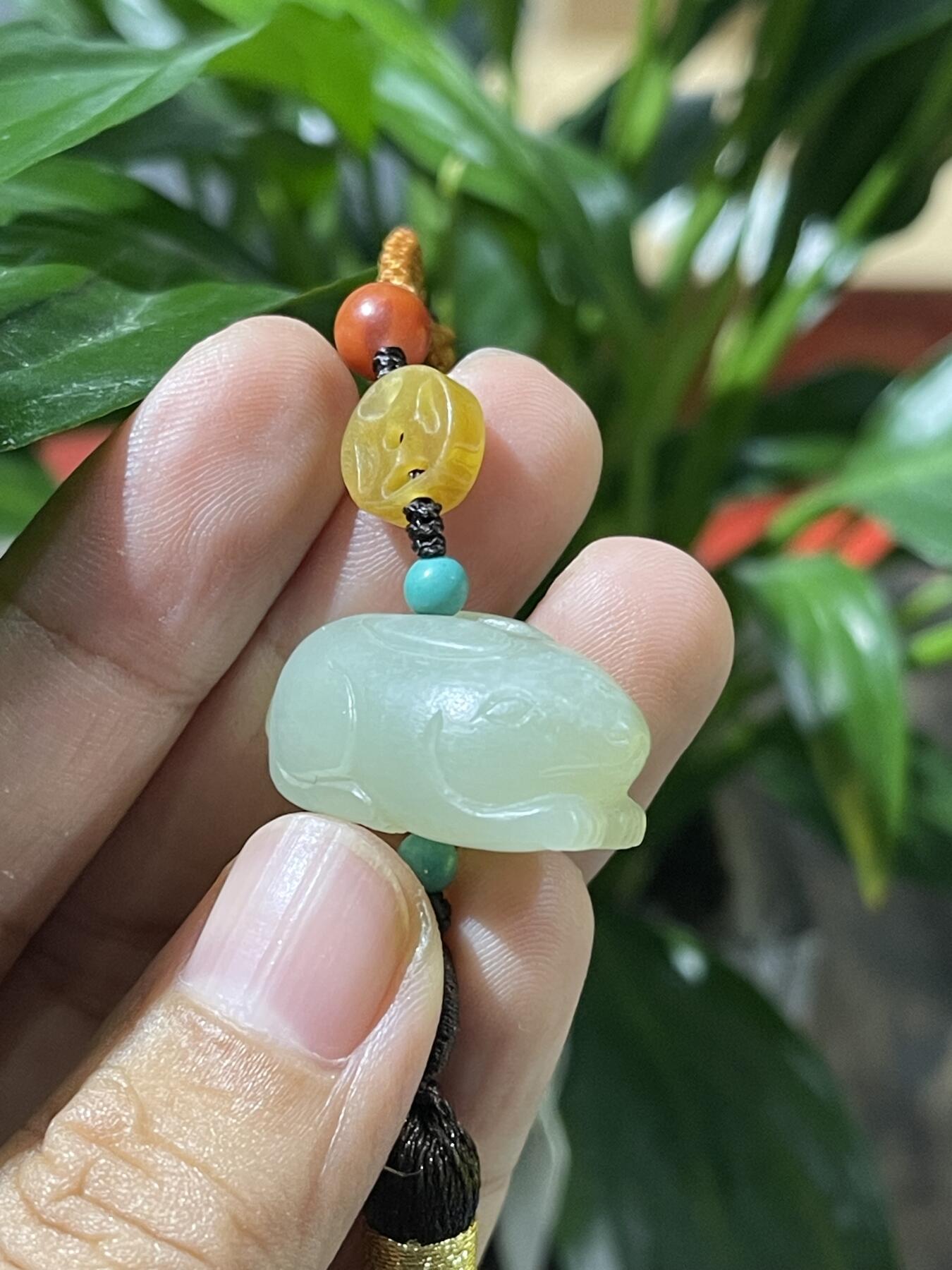 和田玉籽料手工挂饰 和田玉兔子挂饰