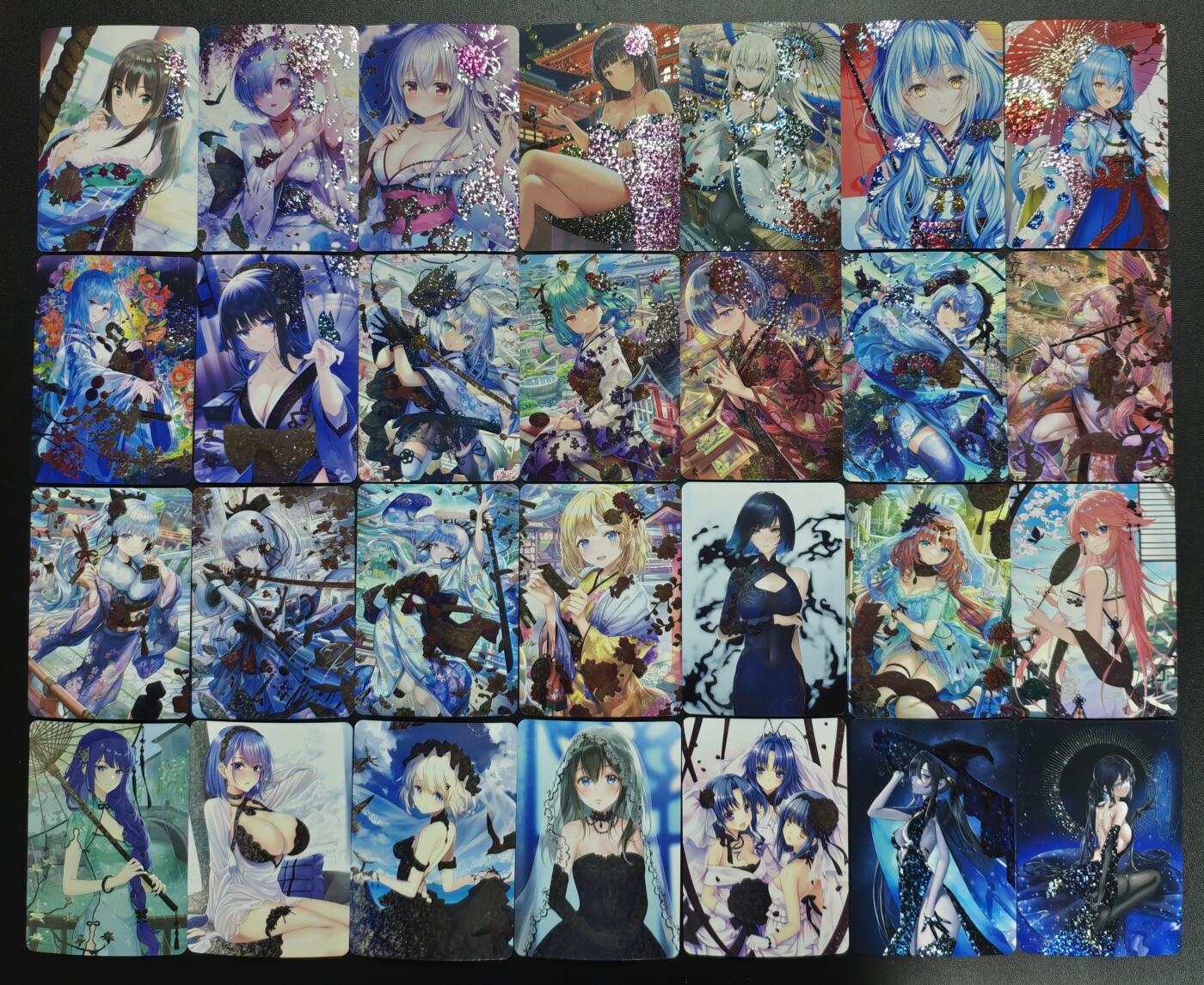 天玑星卡拍第168期《2.3周二截拍艺气风发》持续收拍收评中 满赠卡需备注 动漫美女 钻闪 二十八张 自制卡