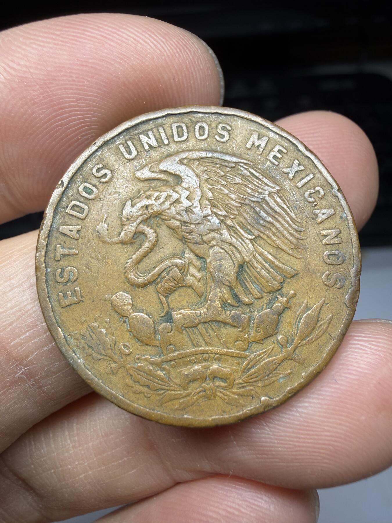 2025年集古藏今外币拍卖第二期-第3场—（总第303拍），可以寄存60天，满160元包邮。 1955年墨西哥20分